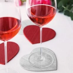 Wineglass Coaster EMERI + Red, Grey | TOGAS -Togas 1 23 32 9d1f ece3