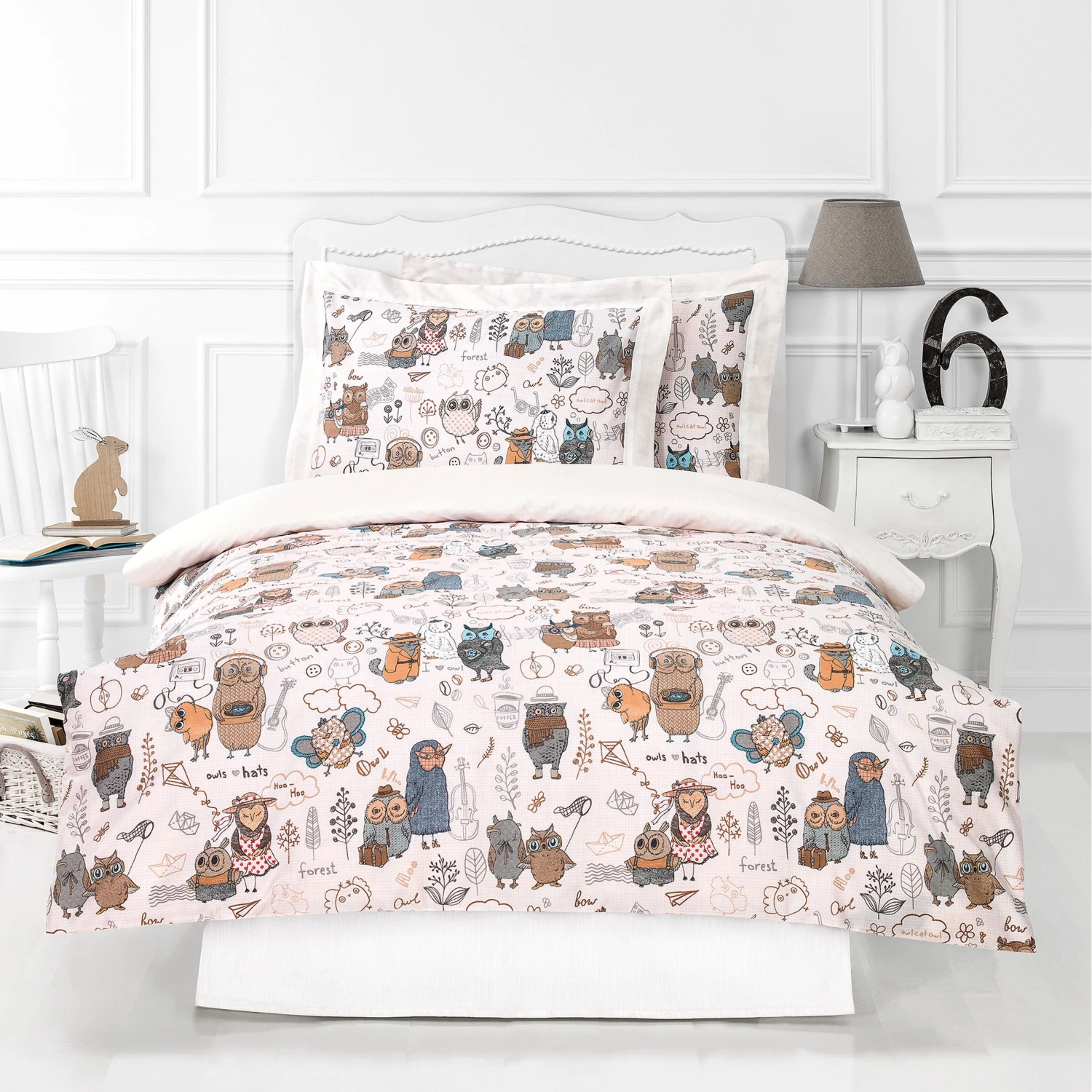 Bed Linen NAUGHTY OWLS SINGLE 3 Bed Linen NAUGHTY OWLS SINGLE - Image 2