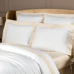 Pillowcase Set EDEN -Togas EDEN BL WHITE ECRU HRZNTL 0887