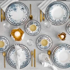 Tea Pair FIORE -Togas FIORI PLATES LS VRTCL 095c