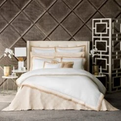 Duvet Cover PALLADA -Togas PALLADA WHITE ECRU BEIGE BL VRTCL b42a