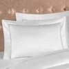 Pillowcase PLAZA -Togas PLAZA WHITE GREY BL DTL 06 2208
