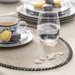 Placemat RANTE + Grey | TOGAS -Togas RANTE BEIGE PLCMT LS DTL 02 7b21