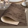 Placemat SELISA + | TOGAS 1 Placemat SELISA + | TOGAS -Togas SELISA BROWN BEIGE PLCMT DTL 01 83bc