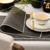 Placemat UNION + Black | TOGAS -Togas UNION BLACK PLCMT DTL 02 2aae