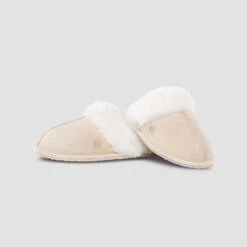 Slippers AMANDA + Ecru | TOGAS -Togas amanda ecru women slippers double 1 617c