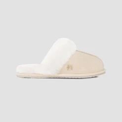 Slippers AMANDA + Ecru | TOGAS -Togas amanda ecru women slippers single 1 aded