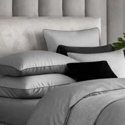 Pillowcase ANTHRACITE -Togas anthracite bl dtl 01 1 fa28