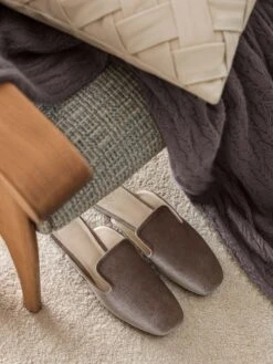 Slippers ART DECO + Brown | TOGAS -Togas art deco brown women slippers ls vrtcl bdba