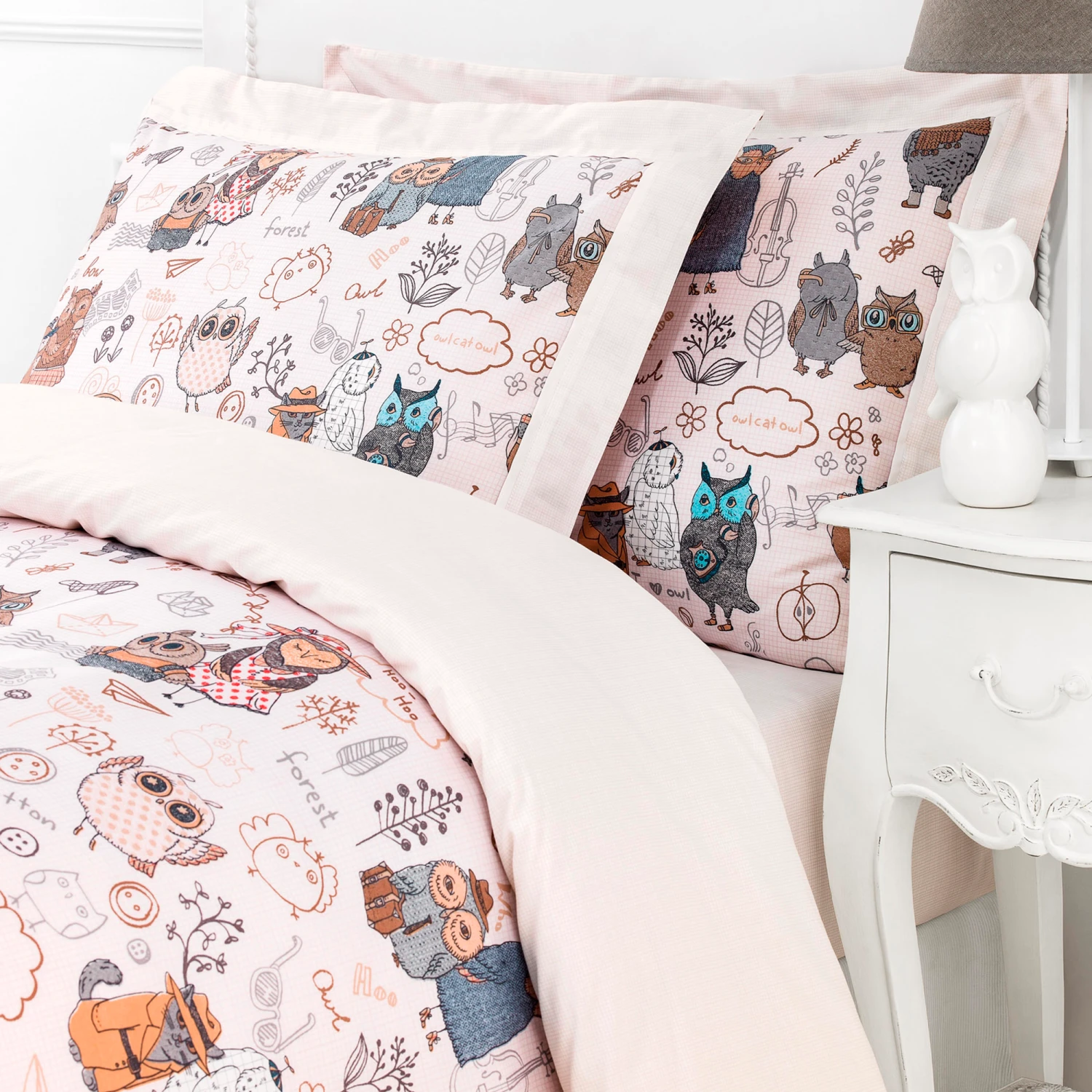 Bed Linen NAUGHTY OWLS SINGLE 2 Bed Linen NAUGHTY OWLS SINGLE