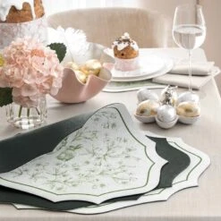 Placemat FALBER + Green | TOGAS -Togas felber plcmt ls dtl 02 557f