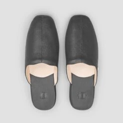 Slippers GLEN + Grey | TOGAS -Togas glen graphite slippers from above1 d0f0