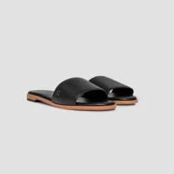 Slippers GLORIA + Black | TOGAS -Togas gloria black women slippers double b9a4
