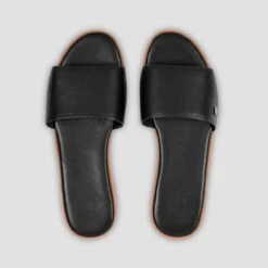 Slippers GLORIA + Black | TOGAS -Togas gloria black women slippers from above1 ff7b