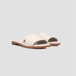 Slippers GLORIA + Ecru | TOGAS -Togas gloria ecru women slippers double 4c47