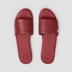 Slippers GLORIA + Red | TOGAS -Togas gloria red women slippers from above1 a983
