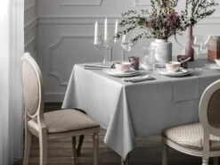 Table Linen Set LIDIA 16 Table Linen Set LIDIA -Togas lidia grey tablecloth hrzntl 8 2 7ca1