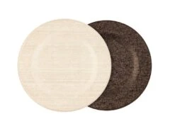 Placemat LORAN + Ecru | TOGAS -Togas loran plcmt ecru brown 1 a5ec