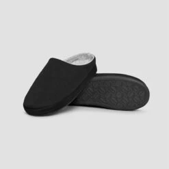 Slippers OLIVER + Black | TOGAS -Togas oliver black slippers double dtl 1 5fec