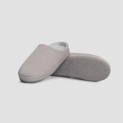 Slippers OLIVIA + Grey | TOGAS -Togas olivia beige wo slippers double dtl efa7