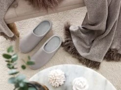 Slippers OLIVIA + Grey | TOGAS -Togas olivia beige wo slippers ls 02 2342