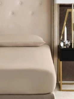 Flat Sheet AVARI -Togas solid beige bl dtl 02 5 c8e2