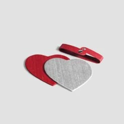 Wineglass Coaster EMERI + Red, Grey | TOGAS -Togas valentine s souver red grey islt 5cfa